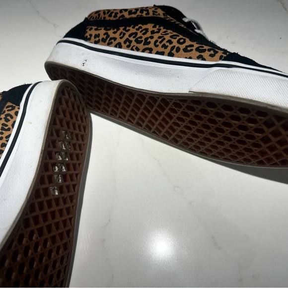Vans Black and Leopard Pattern Sneakers - Picture 7 of 7